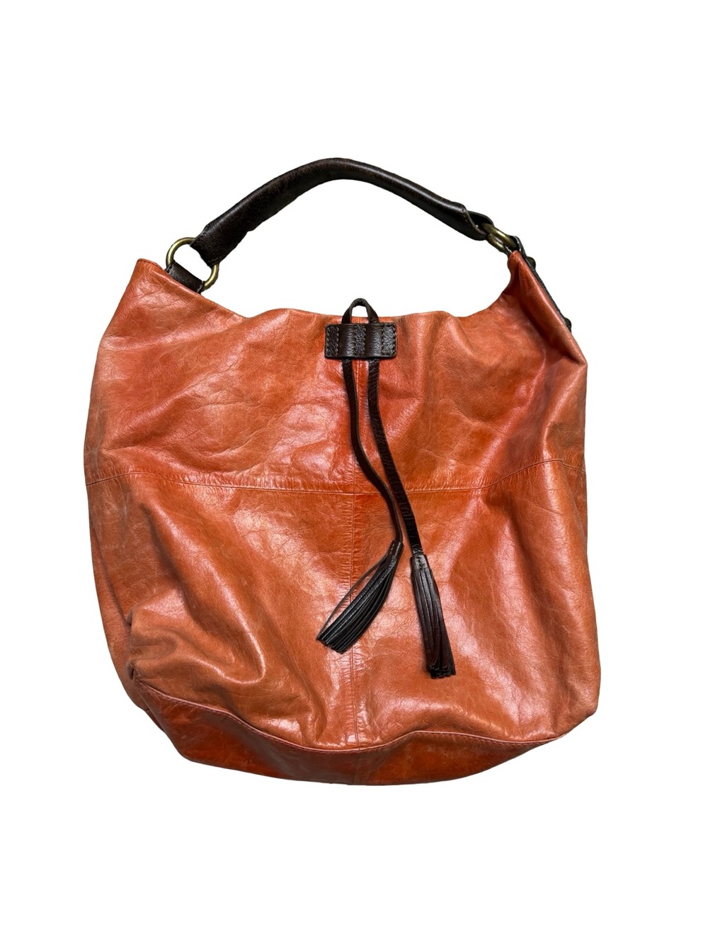 👜 Tano Vintage Distressed Leather Hobo Bag Large Slouchy Boho Tote 👜